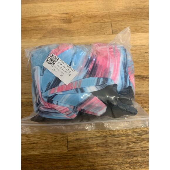 NEW WOMEN'S 2 PIECE TANKINI COLOR BLOCK STRIPE W/ BOY SHORTS & TUMMY CONTROL XXL - Picture 7 of 8